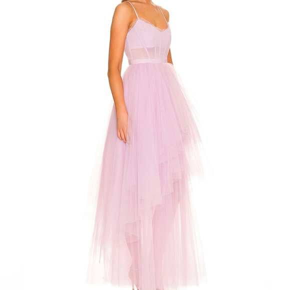 Corset Tiered Gown in Fair Orchid 
BCBGMAXAZRIA - Picture 2 of 3